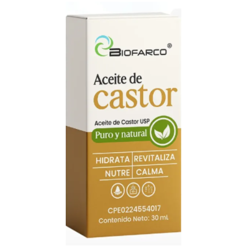 ACEITE DE RICINO CASTOR USO EXTERNO 30ML (BIOFARCO)